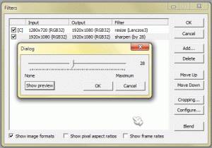 VirtualDub Filter: sharpen